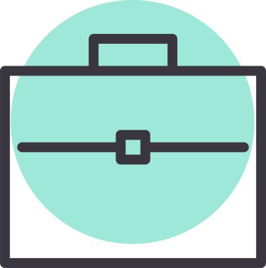 Çanta. Web simgesi basit tasarım