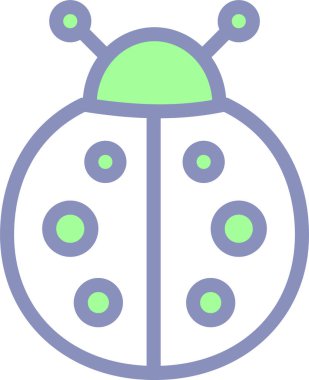 Böcek. Web simgesi basit illüstrasyon