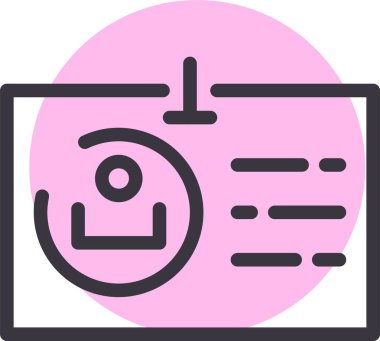 Kimliğin vektör illüstrasyonu