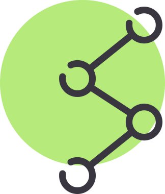 Paylaş. Web simgesi basit illüstrasyon