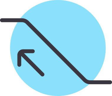 yürüyen merdiven ikonu vektör illüstrasyonu