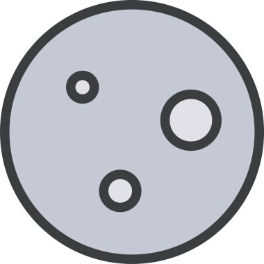 Ay. Web simgesi basit illüstrasyon