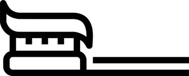 Yatağa. Web simgesi basit illüstrasyon