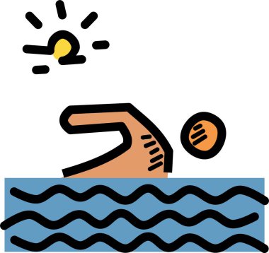 Sörf. Web simgesi basit illüstrasyon