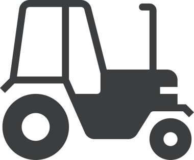 Traktör. Web simgesi basit illüstrasyon