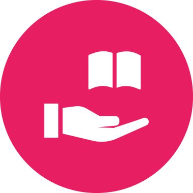 Kitap simgesinin vektör illüstrasyonu