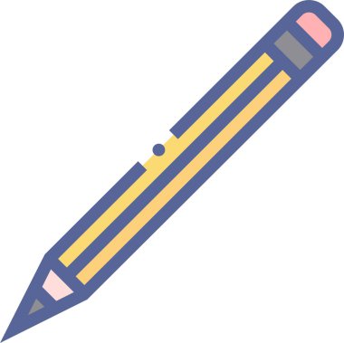 Kalem. Web simgesi basit illüstrasyon