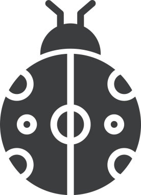 Böcek. Web simgesi basit illüstrasyon