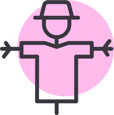 Korkuluğun vektör çizimi