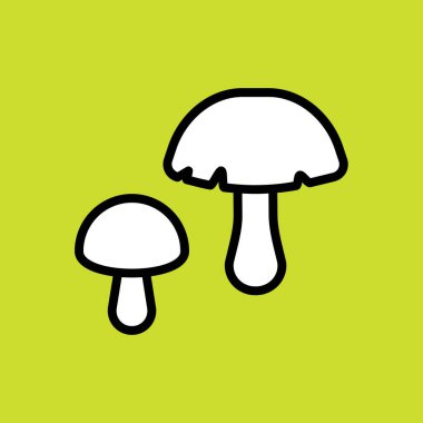 mantar simgesi vektör illüstrasyonu