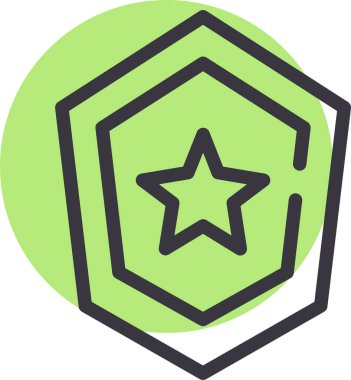 yıldız simgesi, vektör çizimi