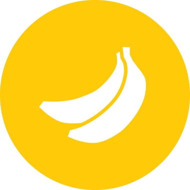 muz ikonu vektör çizimi