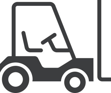 forklift. Web simgesi basit illüstrasyon