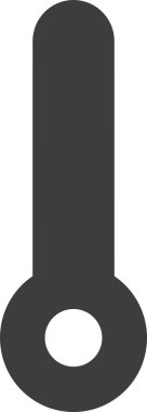 Termometre. Web simgesi basit tasarım