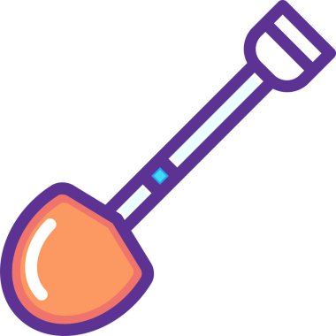 Kürek. Web simgesi basit illüstrasyon