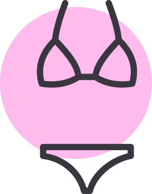 Yüzmek. Web simgesi basit illüstrasyon