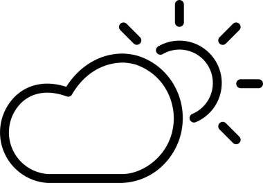 Hava bulutlu. Basit tasarım 