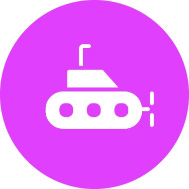 Denizaltı. Web simgesi basit illüstrasyon