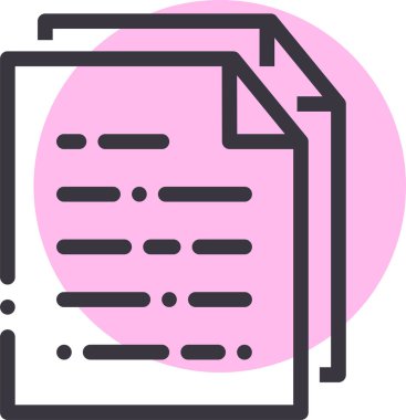 dosya biçimi simgesi, vektör illüstrasyonu