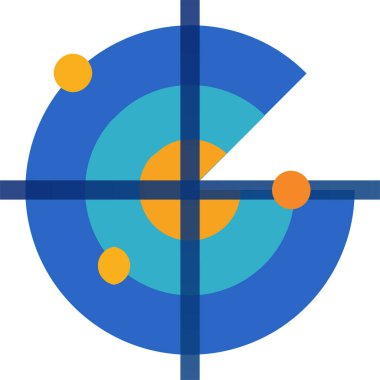 Hedef. Web simgesi basit illüstrasyon