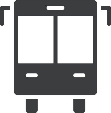 Otobüs. Web simgesi basit illüstrasyon