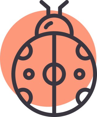 Böcek. Web simgesi basit illüstrasyon