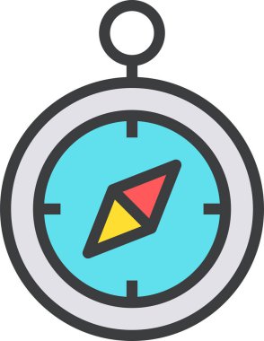 Pusula. Web simgesi basit tasarım 