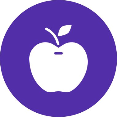 elma ikonu vektör illüstrasyonu