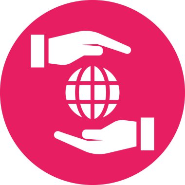 Dünya simgesinin vektör illüstrasyonu