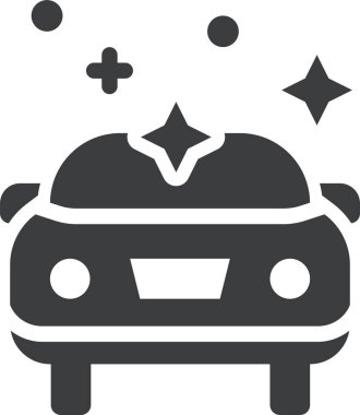 Araba cilası. Web simgesi basit tasarım