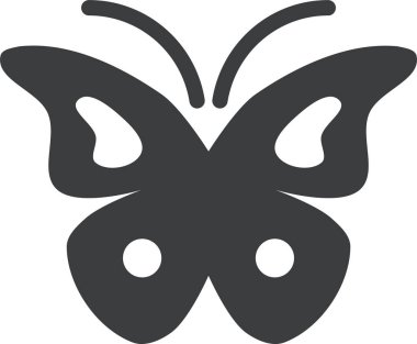 Kelebek. Web simgesi basit illüstrasyon