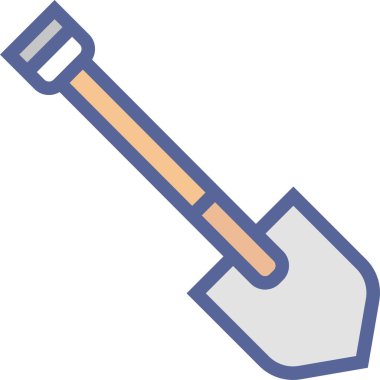 Kürek. Web simgesi basit illüstrasyon