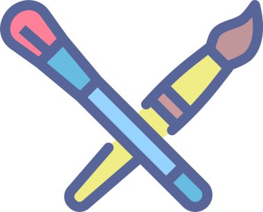 Resim yapmak. Web simgesi basit illüstrasyon