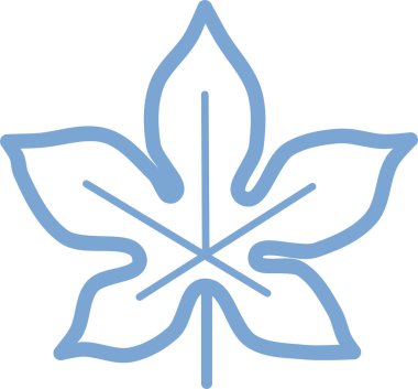 Yaprak. Web simgesi basit illüstrasyon