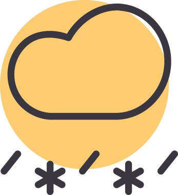 Bulut. Web simgesi basit illüstrasyon