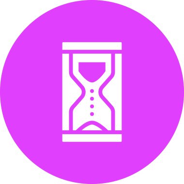 Kum saatinin vektör çizimi