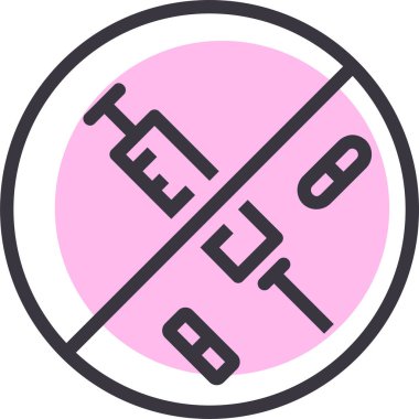 Hormonsuz vektör illüstrasyonu