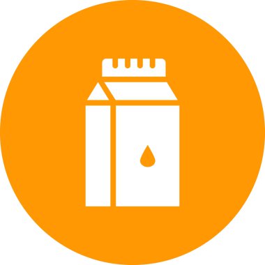 Süt simgesinin vektör illüstrasyonu