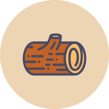 Ahşap günlük kaydının vektör çizimi