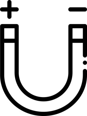 Mıknatıs Web simgesi basit illüstrasyon