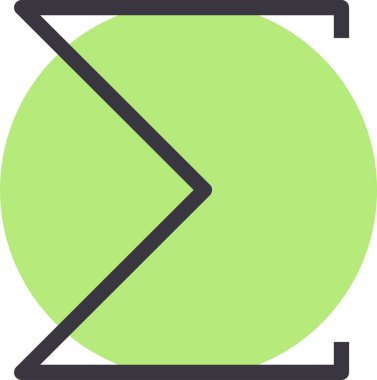 Ok. Web simgesi basit illüstrasyon