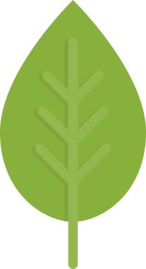Yaprak ikonu vektör illüstrasyonu