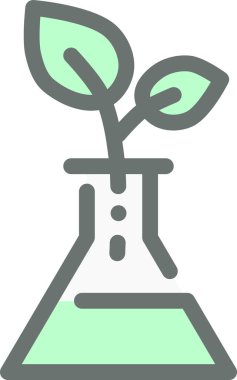 Bitki. Web simgesi basit illüstrasyon