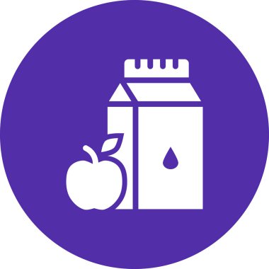 Meyve suyu. Web simgesi basit illüstrasyon