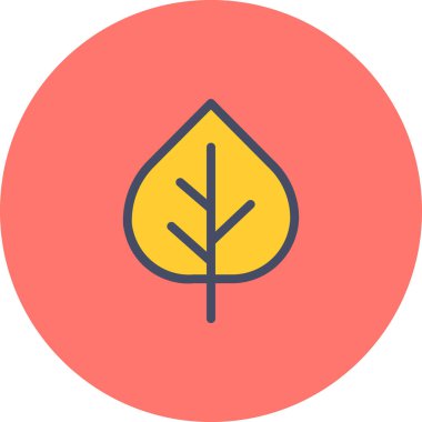 Yaprak ikonu vektör illüstrasyonu