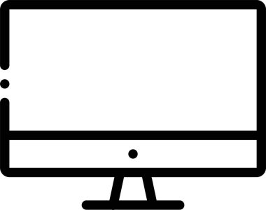 Bilgisayar. Web simgesi basit illüstrasyon