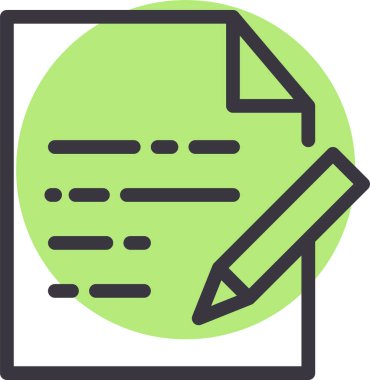 Belge. Web simgesi basit illüstrasyon