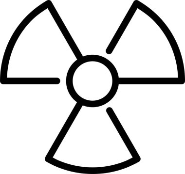 Nükleer. Web simgesi basit illüstrasyon
