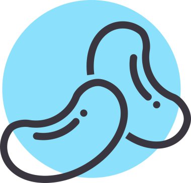 Bir yılan simgesinin vektör illüstrasyonu