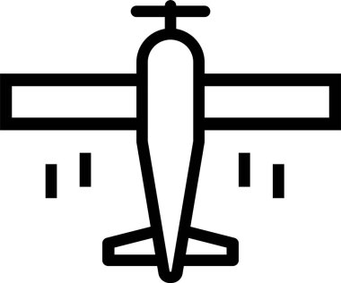Uçak. Web simgesi basit illüstrasyon